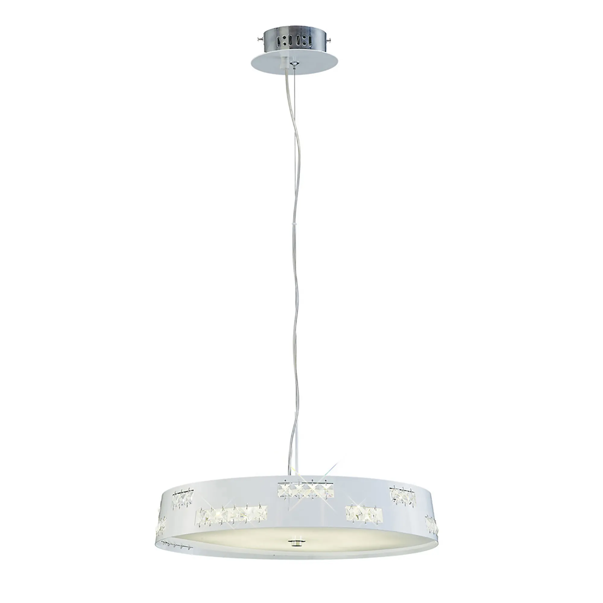 IL80004  Phoenix Crystal 18W LED Pendant Light